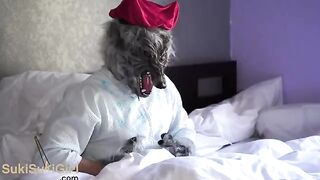 The bad wolf fucked the little red girl hard