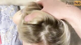 Her ass was gapped and stuffed by my dick, she moaned pitifully
