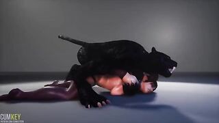 Succubus seduced Furies and he inseminated her in 3D action
