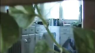 A married couple has an apartment walk, getting naked