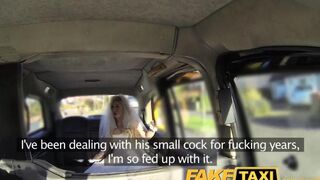 The bride changed her clothes in the car with a taxi driver