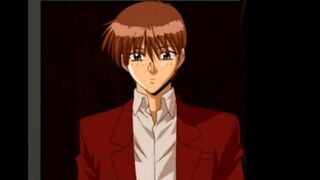 A blowjob from a passionate Hentai girl with striking blue eyes is just the beginning