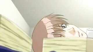 A blowjob from a passionate Hentai girl with striking blue eyes is just the beginning