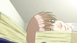 A blowjob from a passionate Hentai girl with striking blue eyes is just the beginning