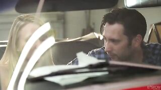 Red Convertible Car Passionate Sex With A Real Couple
