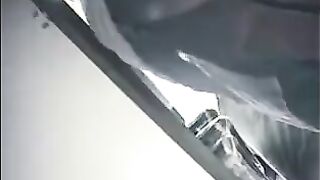 A hidden camera at the checkout in the store captures unexpected moments