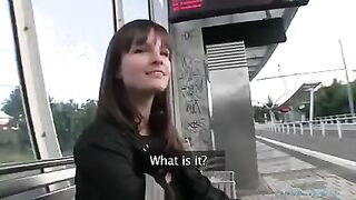 Brunettes fuck for money in outdoor scenes