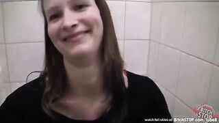A man paid for sex and fucked with a girl in the toilet