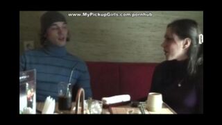 Russian girl has sex with a black guy immediately after their meeting