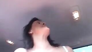 Three cool guys brought a prostitute to the forest for sex
