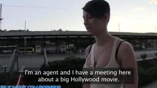 Girls agree to sex for money in the open air