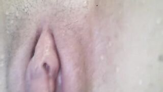 Bikini sex in the pool and close up view