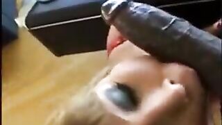 She's a slutty woman who likes big dicks and takes two supple cocks