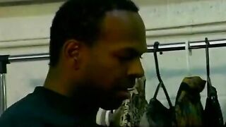 Two black guys enjoy each other’s company in a steamy scene