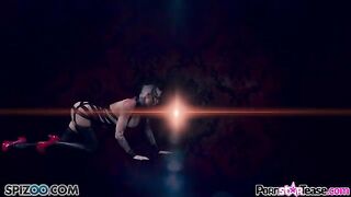 A nice babe Christy Mack in a leather suit masturbates her pussy with passion