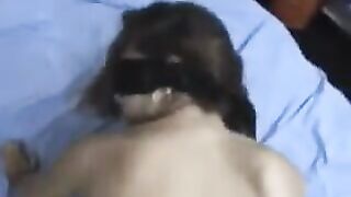 A girl with a crooked back handed me a deep cock