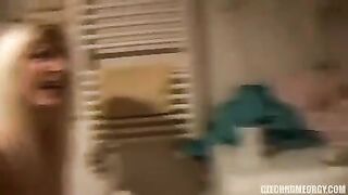Czech group sex party with amazing sluts getting fucked by many guys