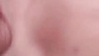 The girl diligently sucks the old man’s penis, but he does not get up