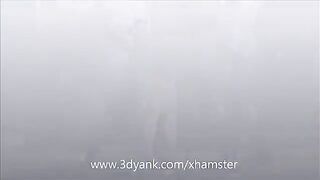 Two huge monsters fuck an anime bitch, showcasing intense HD action