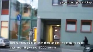 A friend led to a stranger and made a blowjob, just like a fan did with AIMEE JAY