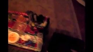 Girl was a drunk in the trash and started to do blowjob