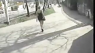 An old man fucked in anal by a young girl in threesome sex