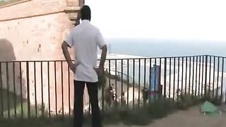A group of young people fucked publicly on camera by horny guys
