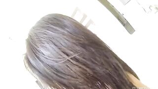 First-person sex with a pretty young brunette, an unforgettable view