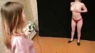 Games for lesbian babies from Russia, featuring intense pussy licking action
