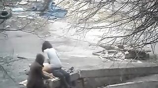 The guy shoots sex with a random girl on the street and shares it online