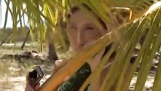 The couple has sunk at the beach and received a lot of pleasure