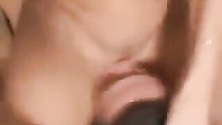 Fucked in the pussy on his face and he licked it