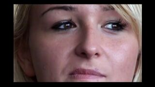 A blonde woman fucked in her ass and sucked the guy’s cock in shit