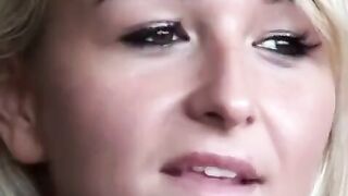 A blonde woman fucked in her ass and sucked the guy’s cock in shit
