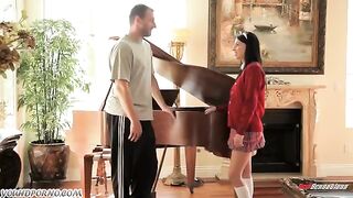 The teacher seduced the student and fucked her hard