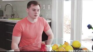 A half-brother becomes a substitute for a fan at a porn star's hole