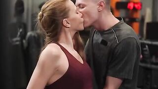 Anal training with a natural redhead in 4K