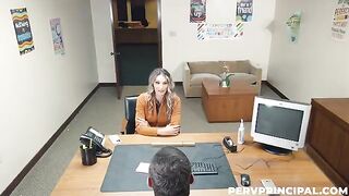 A woman keeps a secret for her boss and fulfills his desires