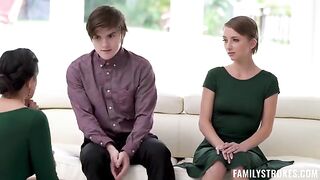 The stepmom shared the holiday treat with her stepson and his girlfriend