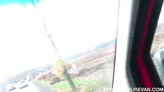 The man found a girl in the car and fucked her with passion