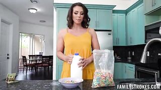A cute girl is alone at home and gets horny