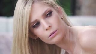 Blonde has sex with her guy early in the morning at home
