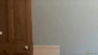 A hot girl has sex in the shower for the last time