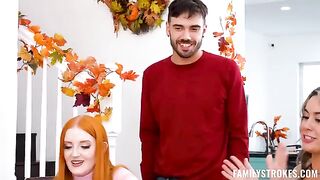 On Thanksgiving, the tie breaker is solved with a sexual solution