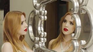 Scene 1: Self-reflection - a threesome sex video with redheads