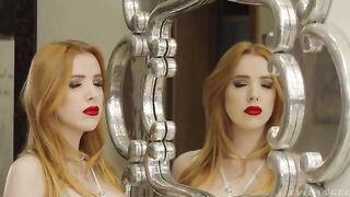 Scene 1: Self-reflection - a threesome sex video with redheads