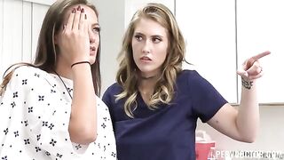 A gynecologist examines his patient and she ends up with the gynecologist's cock in her ass