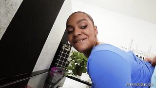A girl was shadowing at her workplace and got fucked with a guy