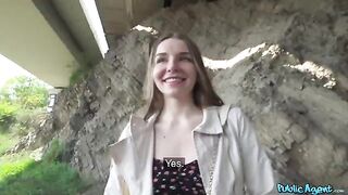 I met a shy girl and fucked her tightly outdoors for money