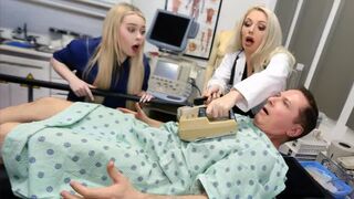 Hospitable nurse threesome with General Thot-spital